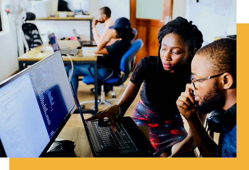 People learning together in a classroom environment